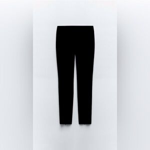 Zara black pants with slit cuffs